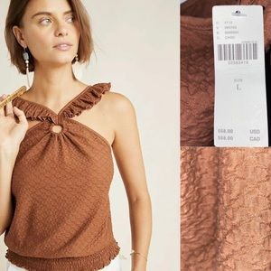 Anthropologie Marisol Ruffled Halter